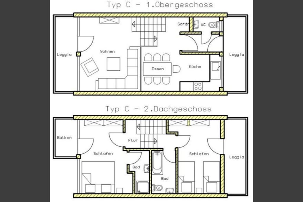 Gemutliche 93M2Fewo Mit 2 Schlafzimmern Und Seitlichem Seeblick Vom Balkon Scheid  Exterior photo
