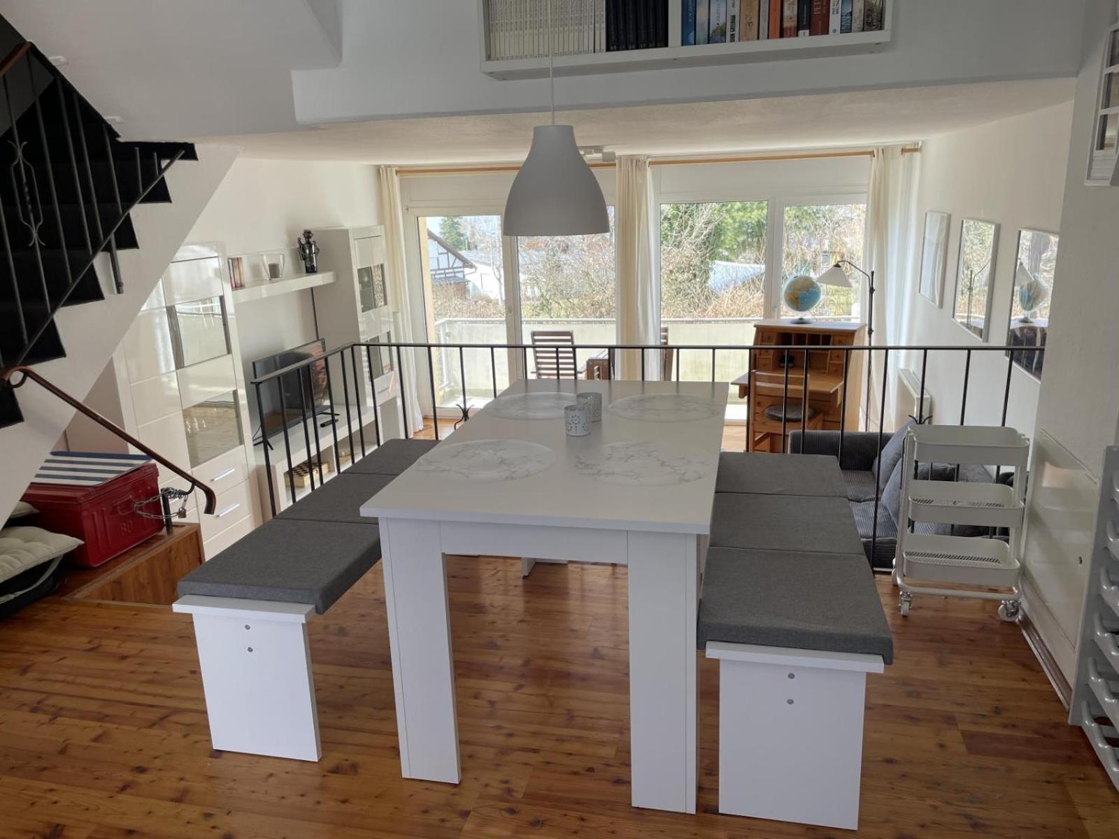 Gemutliche 93M2Fewo Mit 2 Schlafzimmern Und Seitlichem Seeblick Vom Balkon Scheid  Exterior photo